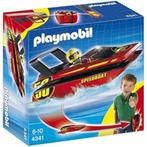 Playmobil 4341 – Speedboat + gratis een 2 Playmobil boot, Kinderen en Baby's, Speelgoed | Playmobil, Ophalen, Zo goed als nieuw