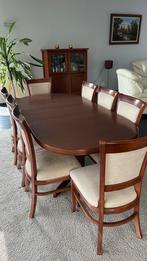 eettafel met 8 stoelen, Huis en Inrichting, Ophalen, Zo goed als nieuw