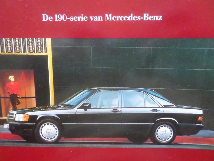 Mercedes 190 & 190E 2.3 & 2.6 190D 2.5 1989 Brochure, Boeken, Auto's | Folders en Tijdschriften, Mercedes, Ophalen of Verzenden