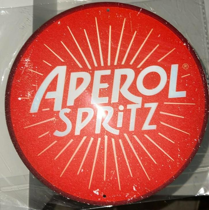 Reclamebord vintage Aperol Spritz - mancave poolhouse nieuw, Verzamelen, Merken en Reclamevoorwerpen, Zo goed als nieuw, Reclamebord