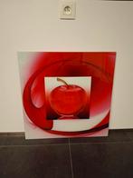 Cadre en vert motif pomme style airbrush aerographe, Enlèvement