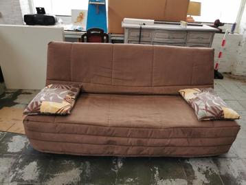 CANAPÉ-LIT À VENDRE, Enlèvement, Comme neuf, Queen size, Brun