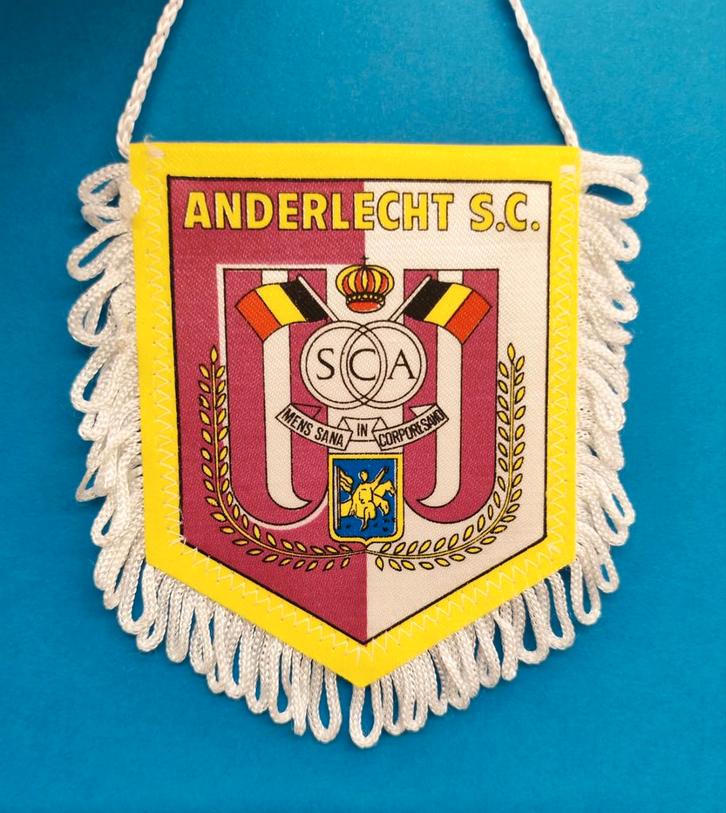 RSC Anderlecht 1990s sublieme vintage vaandel vaantje, Diversen, Vlaggen en Wimpels, Ophalen of Verzenden