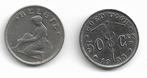België: 50 cent 1933 VLAAMS (zeldzamer) = morin 422, Losse munt, Verzenden