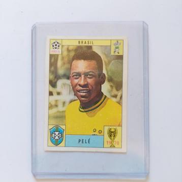 PANINI MEXICO 70 1970 PELE TEAM BRASIL RED BACKING USED COND beschikbaar voor biedingen