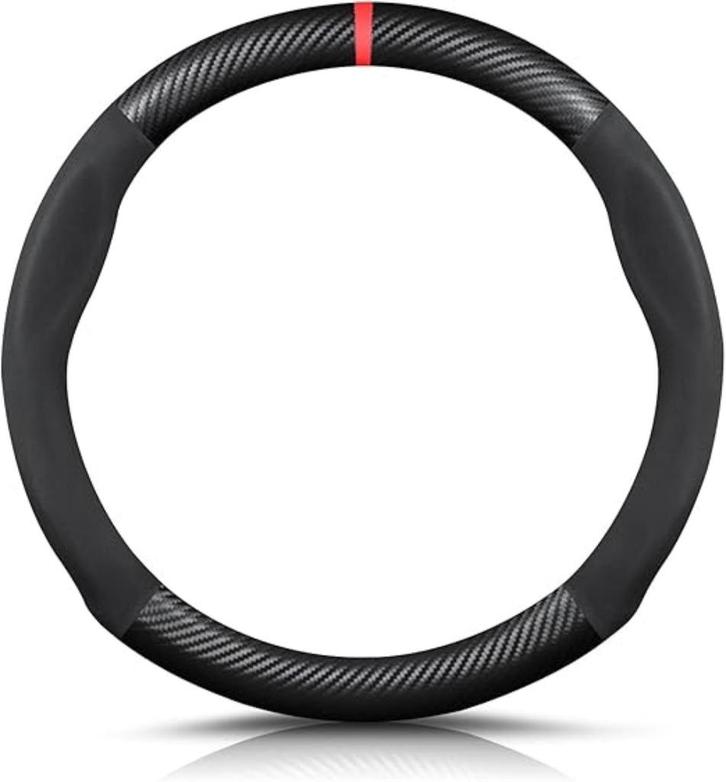 Stuurhoes Antislip | Koolstof & PU Leer | Universeel 🚗, Auto-onderdelen, Interieur en Bekleding, Peugeot, Nieuw, Verzenden