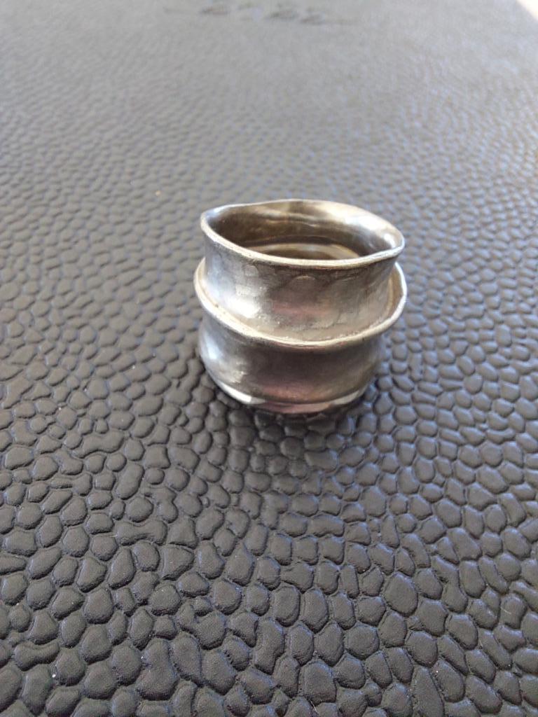 Zilveren ring Nico Taeymans, Handtassen en Accessoires, Kettingen, Nieuw, Zilver, Zilver, Ophalen