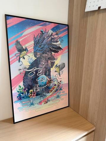 Kader met poster beschikbaar voor biedingen
