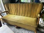Gratis vintage zetel, Huis en Inrichting, Zetels | Zetels, Ophalen, Hout, Gebruikt, 150 tot 200 cm