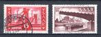 SAAR Yt. 337/338 gestempeld 1954-1955, Postzegels en Munten, Ophalen of Verzenden, Gestempeld