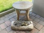 Landelijke Bijzet Tafel, Ophalen, Minder dan 45 cm, Gebruikt, Rond