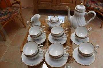 Antieke Weimar porseleinen koffieset (15-delig) beschikbaar voor biedingen