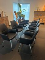 8 eetkamerstoelen henders en hazel in perfecte nieuwstaat, Huis en Inrichting, Stoelen, Zwart, Leer, Ophalen of Verzenden, Zo goed als nieuw