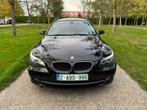 BMW 520d AUTOMAAT EURO5 NIEUWSTAAT BLANCO GEKEURD VVK, Auto's, Automaat, Achterwielaandrijving, Airbags, Zwart