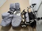 3 in 1 tweelingbuggy, Kinderen en Baby's, Ophalen, Zo goed als nieuw, Kinderwagen of Buggy