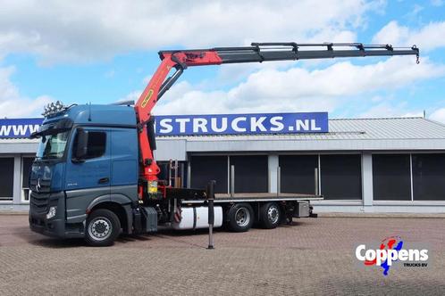 Mercedes-Benz Actros 2542 2542 L Openwagen+Kraan Palginer PK, Auto's, Vrachtwagens, Bedrijf, ABS, Airconditioning, Cruise Control