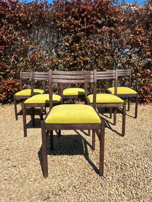 6 chaises vintages rénovées, Huis en Inrichting, Stoelen, Zo goed als nieuw, Vijf, Zes of meer stoelen, Hout, Ophalen