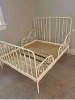 Ikea Minnen meegroeibed - wit metaal - 2 beschikbaar, Kinderen en Baby's, Kinderkamer | Bedden, Ophalen, Gebruikt, Lattenbodem