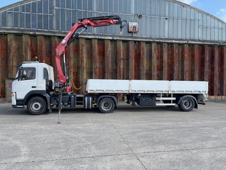 VOLVO TREKKER FM4 300 PK + HMF 1510-K5 + OPLEGGER LAG 19 TON, Auto's, Vrachtwagens, Particulier, ABS, Airbags, Airconditioning