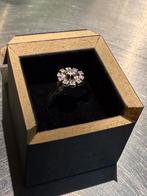 Gouden dames ring solitaire 18kt, Handtassen en Accessoires, Ringen, Ophalen of Verzenden, Wit, Goud