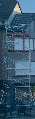 Altrex stelling werkhoogte 10 meter, Doe-het-zelf en Bouw, Steigers, Ophalen, Zo goed als nieuw