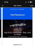 2 tickets voor Regi rolstoel + begeleider, Tickets en Kaartjes, Evenementen en Festivals, Twee personen, Meerdaags