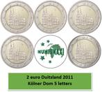 2 euro Duitsland 2011 Kölner Dom 5 letters, Postzegels en Munten, 2 euro, Duitsland, Ophalen of Verzenden