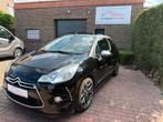 Citroën DS3 Cabrio 1.6i Benzine Led Airco Navi 12M Garantie, Auto's, Zwart, Zwart, Leder, Bedrijf
