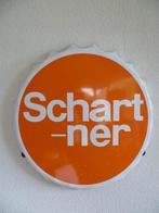 EMAILLE KROONKURK"SCHARTNER ORANGE"UIT 1973, Verzenden, Gebruikt, Reclamebord