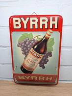 Blikken reclame bord 1960 briefhouder BYRRH vin Quinquina, Ophalen of Verzenden, Gebruikt, Reclamebord