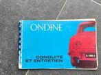 Carnet d'entretien Renault Ondine, voiture classique, Enlèvement ou Envoi