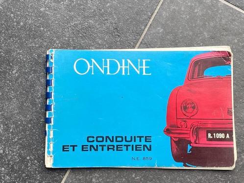 onderhouds boekje Renault Ondine ,oldtimer, Auto diversen, Handleidingen en Instructieboekjes, Ophalen of Verzenden