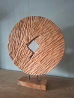 Handmatig houtdecoratie, recente aankoop., Huis en Inrichting, Woonaccessoires | Kransen, Ophalen