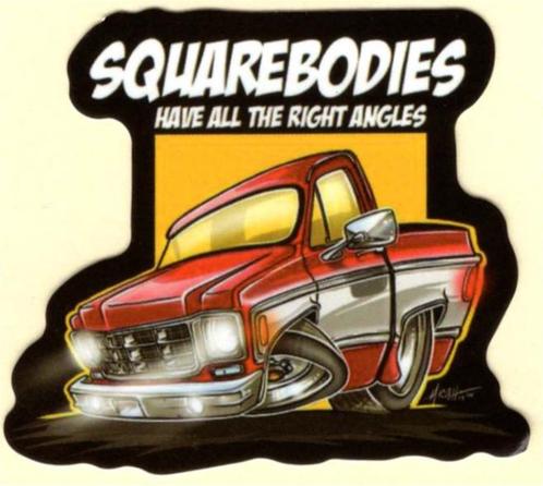 Square Bodies sticker, Autos : Divers, Autocollants de voiture, Envoi