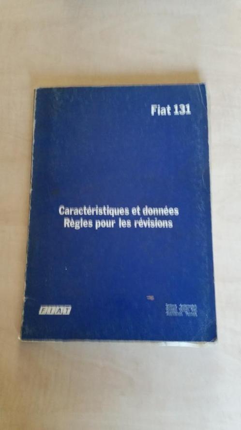 Fiat 131 reparatieboek, Caracteristiques et donnees., Auto-onderdelen, Overige Auto-onderdelen, Fiat, Gebruikt, Ophalen of Verzenden