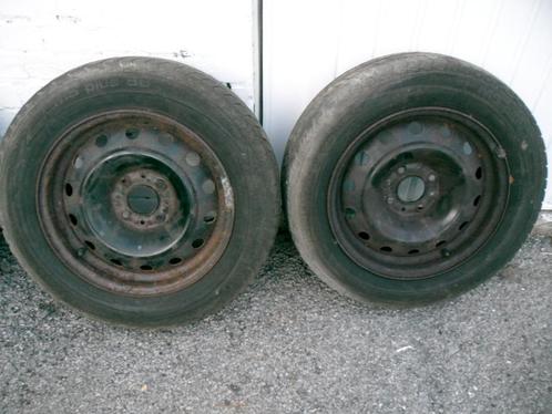 Jantes en tôle 15 pouces pneus 185 65 15, Auto-onderdelen, Banden en Velgen, Banden en Velgen, Zomerbanden, 15 inch, 185 mm, Personenwagen