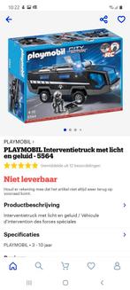 Playmobil interventie truck, team, speciale eenheid,..., Enlèvement ou Envoi