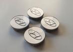 Hyundai Zilvere Naafdoppen/ Naafkappen 60mm set van 4 stuks, Verzenden, Nieuw