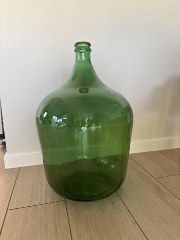 Decoratieve groene vloervaas van glas – 55  30 cm beschikbaar voor biedingen