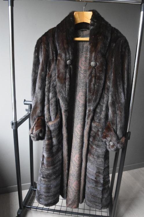 Manteau vintage en fourrure de vison, Vêtements | Femmes, Vestes | Hiver, Comme neuf, Taille 42/44 (L), Brun, Enlèvement