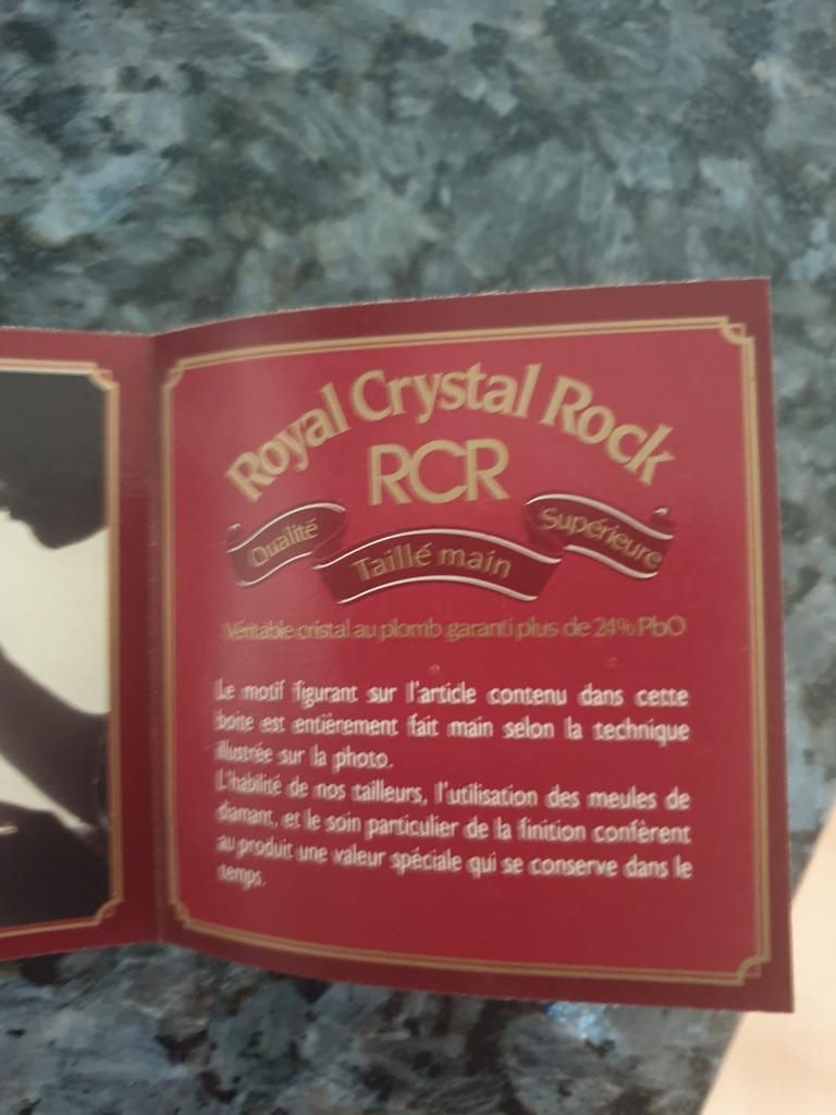 ITALIE KRISTAL GLAS CERVIES handgemaakt jaren 1960., Ophalen, Zo goed als nieuw