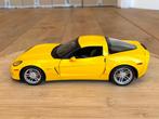 Chevrolet Corvette C6 Z06 geel 1:18 Hot Wheels zeldzaam zgan, Enlèvement ou Envoi, Comme neuf, Voiture, Hot Wheels