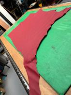 Rode kleur leer lap 1.5 mm dikte soepel A-173, Enlèvement ou Envoi, Comme neuf