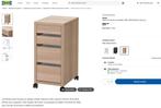 BLOC 4 TIROIRS  "MIKE" IKEA, Enlèvement, Comme neuf, Bureau