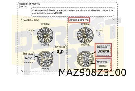 Mazda CX-5 velg alu. 7J x 17" (5/17-10/21) Origineel! 9965A4, Auto-onderdelen, Banden en Velgen, Band(en), 17 inch, Personenwagen