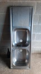 Dubbele spoelbak, Huis en Inrichting, Keuken | Keukenelementen, Ophalen, Minder dan 50 cm, Gebruikt, 100 tot 150 cm