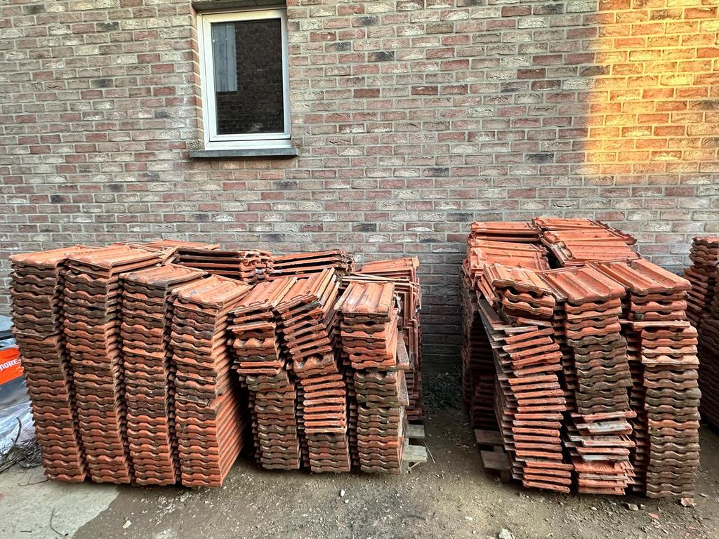 Des tuiles flamandes en terre cuite plus authentiques, Bricolage & Construction, Tuiles & Revêtements de toit, Enlèvement, Comme neuf