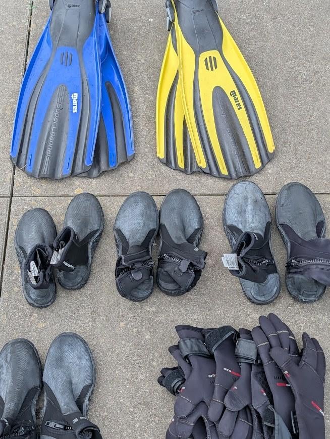 ABC-set: Mares, Scubapro & Aqua Lung, Watersport en Boten, Ophalen, Gebruikt