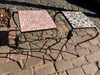 Set van 2 mozaïeken bijzettafel, Tuin en Terras, Tuinsets en Loungesets, Ophalen, Zo goed als nieuw, Bijzettafel