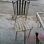 Table avec 6 chaises en fer forgé, Antiquités & Art, Enlèvement